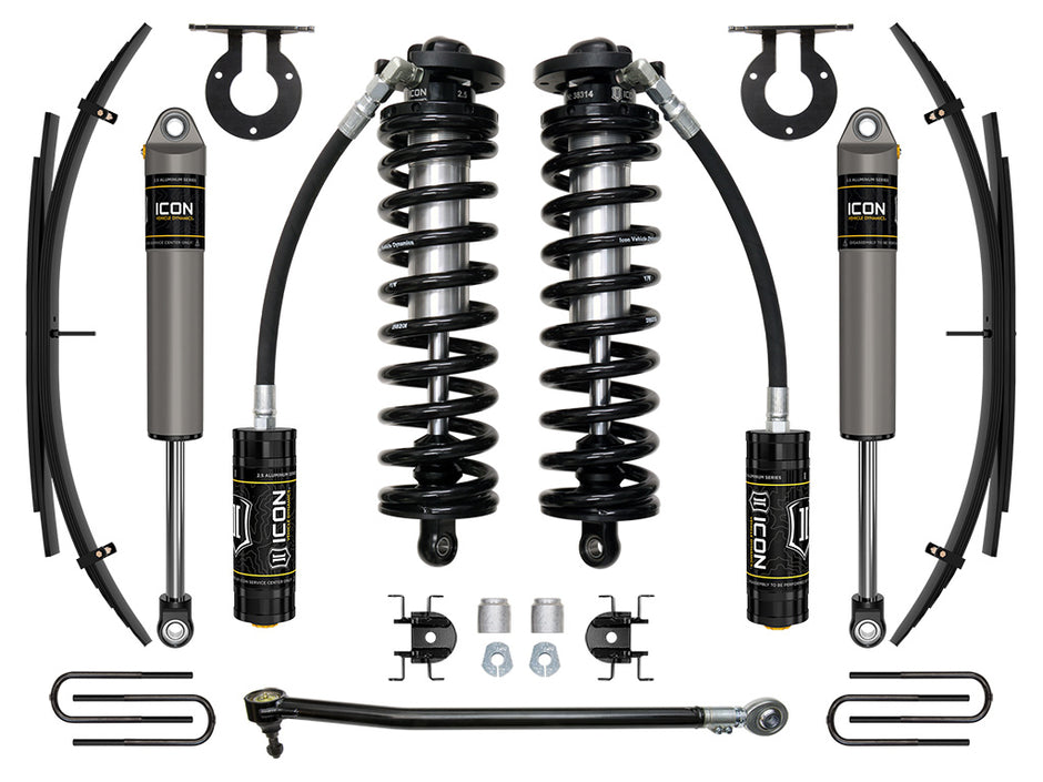 ICON 2017-2023 Ford F-250/F-350 Super Duty 4WD 2.5-3" Lift Stage 2 Coilover System W/ Expansion Packs