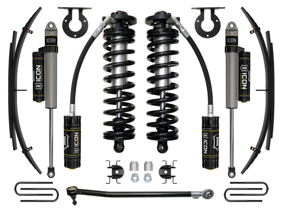 ICON 2017-2023 Ford F-250/F-350 Super Duty 4WD 2.5-3" Lift Stage 3 Coilover System W/ Expansion Packs