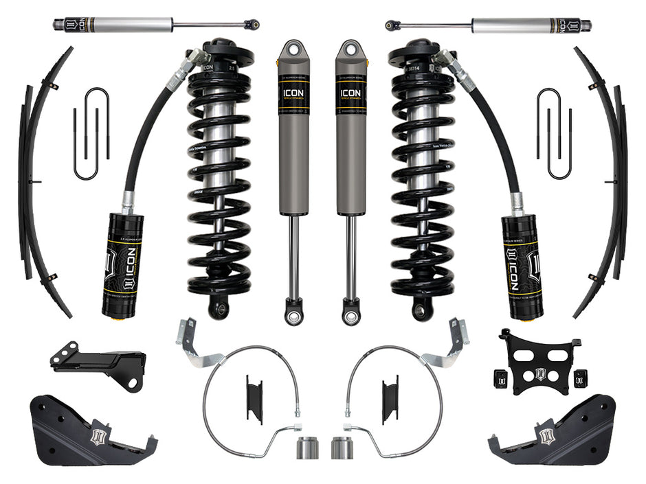 ICON 2023-2025 Ford F-250/F-350 Super Duty 4WD 4-5.5" Lift Stage 3 Coilover Conversion System W/ Expansion Packs