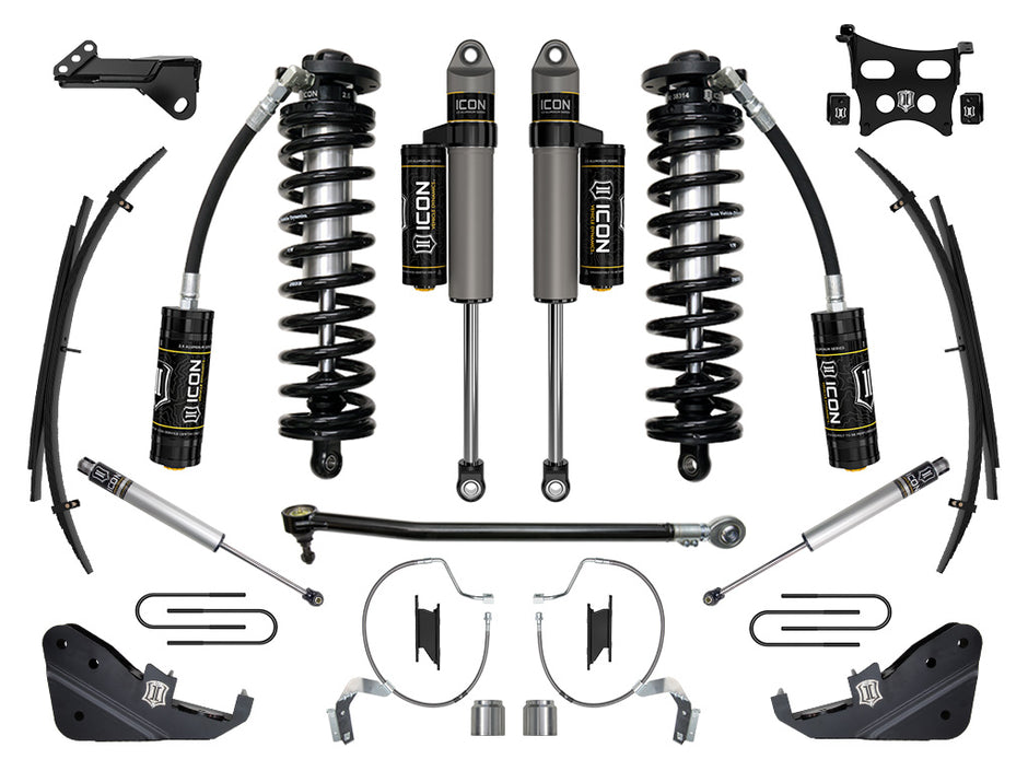 ICON 2023-2025 Ford F-250/F-350 Super Duty 4WD 4-5.5" Lift Stage 4 Coilover Conversion System W/ Expansion Packs