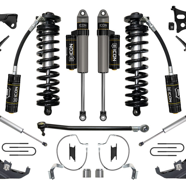 ICON 2023-2025 Ford F-250/F-350 Super Duty 4WD 4-5.5" Lift Stage 4 Coilover Conversion System W/ Expansion Packs