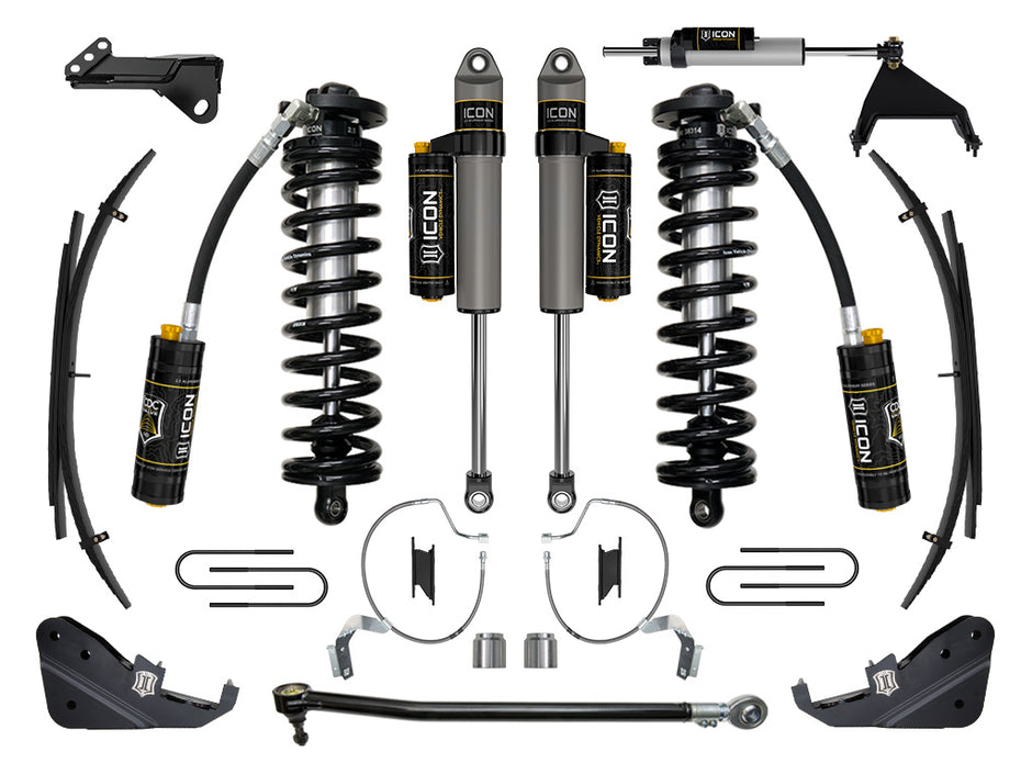 ICON 2023-2025 Ford F-250/F-350 Super Duty 4WD 4-5.5" Lift Stage 5 Coilover Conversion System W/ Expansion Packs