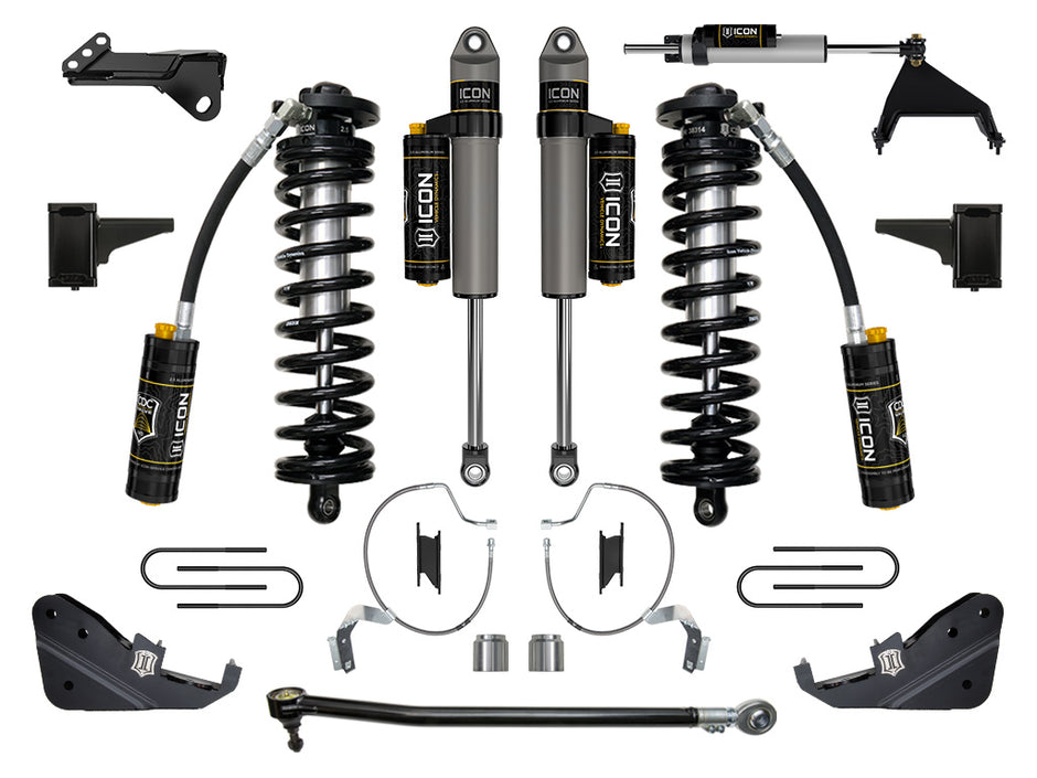 ICON 2023-2025 Ford F-250/F-350 Super Duty 4WD 4-5.5" Lift Stage 5 Coilover Conversion System