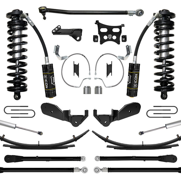 ICON 2023-2025 Ford F-250/F-350 Super Duty 4WD 4-5.5" Lift Stage 6 Coilover Conversion System W/ Expansion Packs