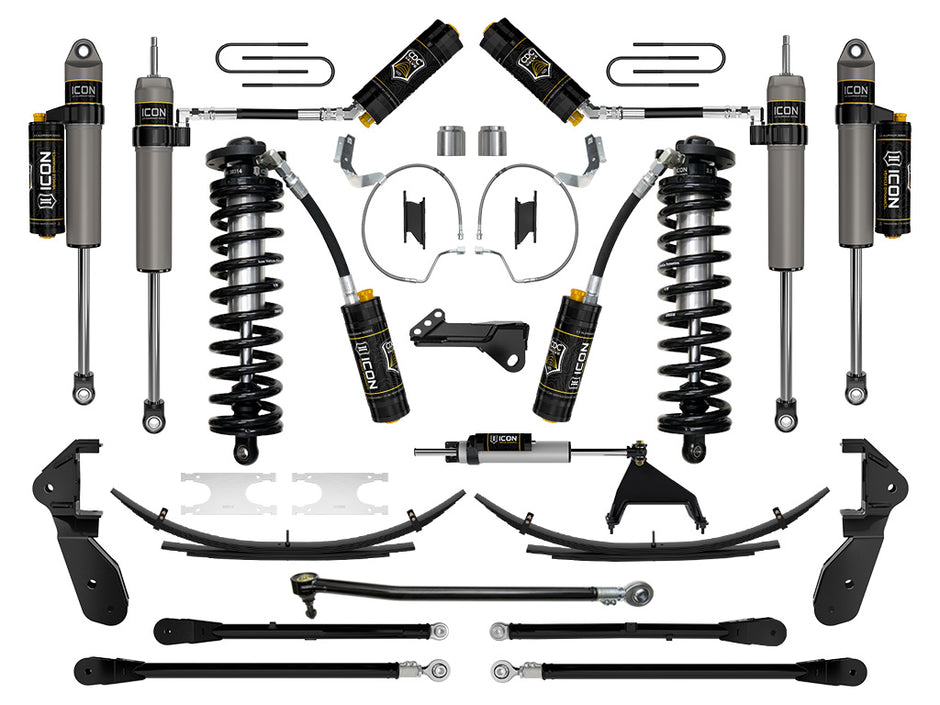 ICON 2023-2025 Ford F-250/F-350 Super Duty 4WD 4-5.5" Lift Stage 7 Coilover Conversion System W/ Expansion Packs
