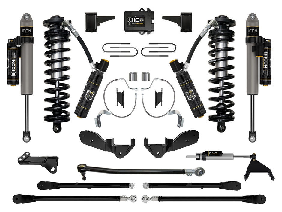 ICON 2023-2025 Ford F-250/F-350 Super Duty 4WD 4-5.5" Lift Stage 8 Coilover Conversion System