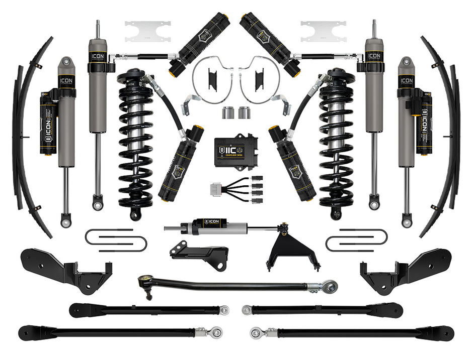 ICON 2023-2025 Ford F-250/F-350 Super Duty 4WD 4-5.5" Lift Stage 9 Coilover Conversion System W/ Expansion Packs