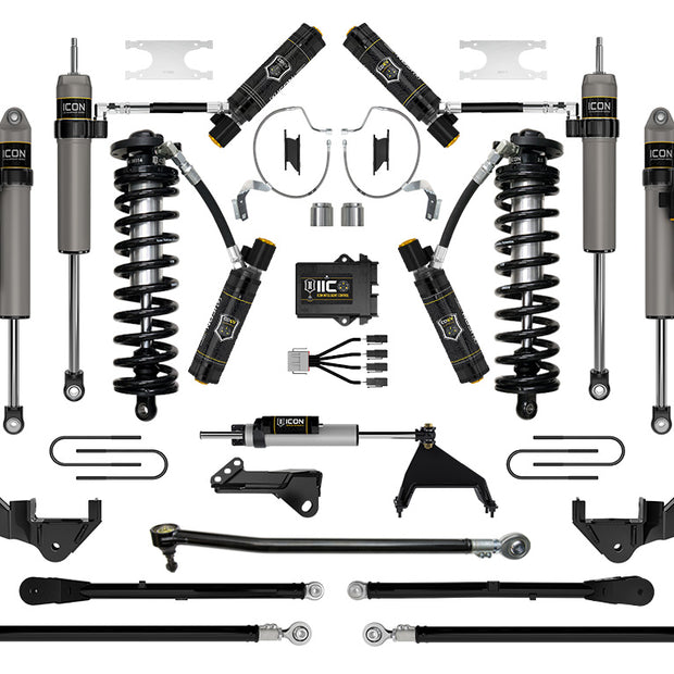 ICON 2023-2025 Ford F-250/F-350 Super Duty 4WD 4-5.5" Lift Stage 9 Coilover Conversion System W/ Expansion Packs