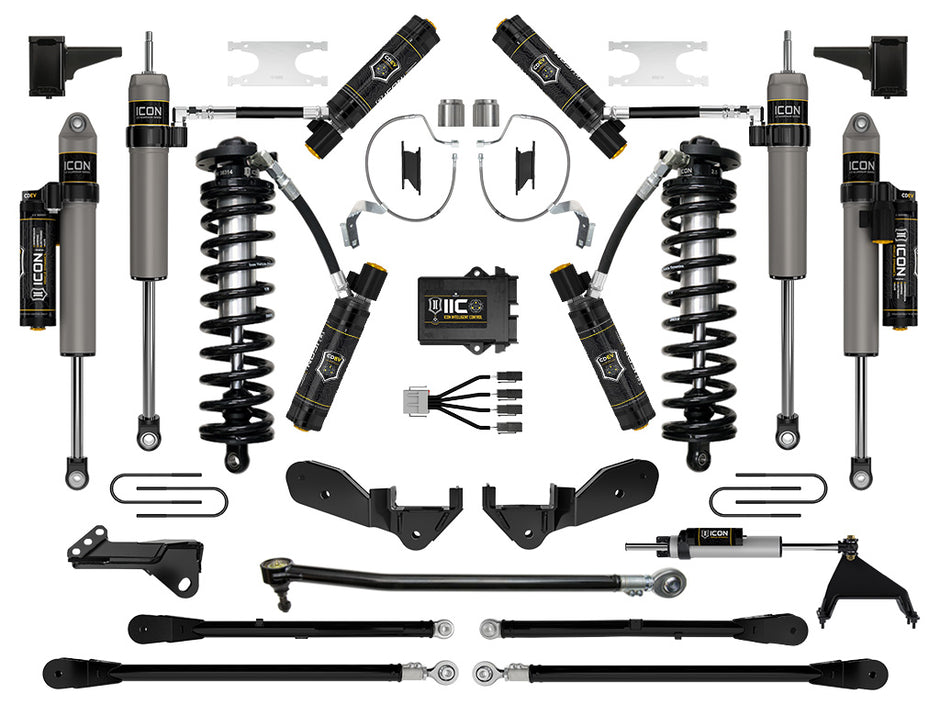 ICON 2023-2025 Ford F-250/F-350 Super Duty 4WD 4-5.5" Lift Stage 9 Coilover Conversion System
