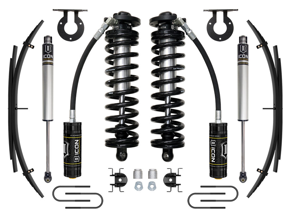 ICON 05-16 Ford F250/F350 2.5-3" Lift Stage 1 Coilover System W/ Leaf Springs