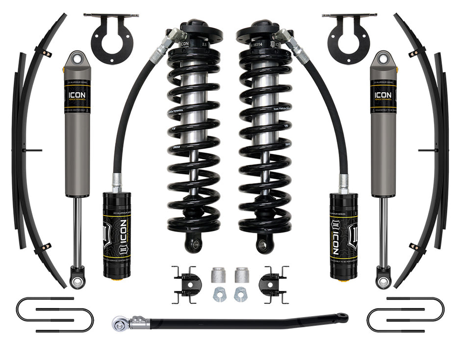 ICON 08-10 Ford F250/F350 2.5-3" Lift Stage 2 Coilover System W/ Leaf Springs