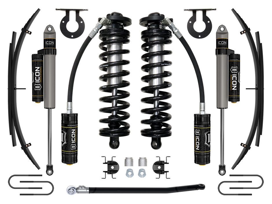 ICON 08-10 Ford F250/F350 2.5-3" Lift Stage 3 Coilover System W/ Leaf Springs