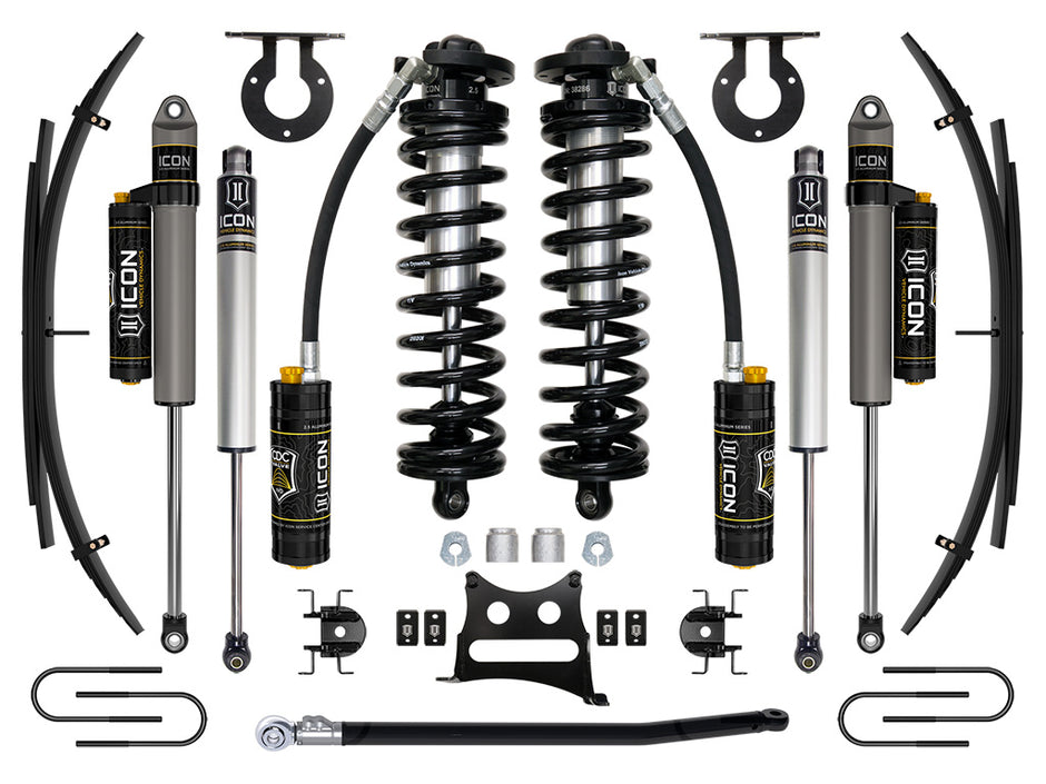 ICON 08-10 Ford F250/F350 2.5-3" Lift Stage 4 Coilover System W/ Leaf Springs