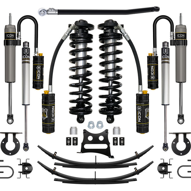 ICON 08-10 Ford F250/F350 2.5-3" Lift Stage 5 Coilover System W/ Leaf Springs