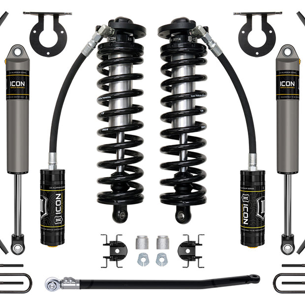ICON 11-16 Ford F250/F350 2.5-3" Lift Stage 2 Coilover System W/ Leaf Springs