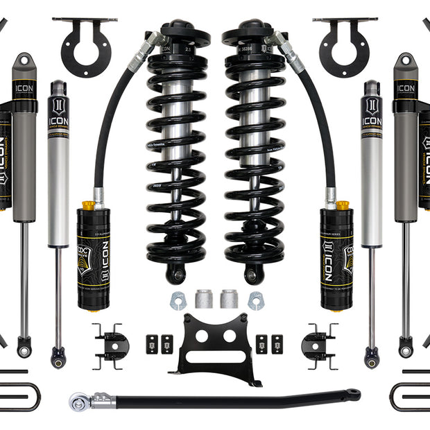 ICON 11-16 Ford F250/F350 2.5-3" Lift Stage 4 Coilover System W/ Leaf Springs