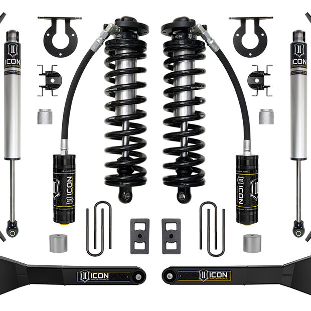 ICON 2023-2025 Ford F-250/F-350 Super Duty 4WD 2.5-3" Lift Stage 1 Coilover Conversion System W/ Radius Arms & Expansion Packs