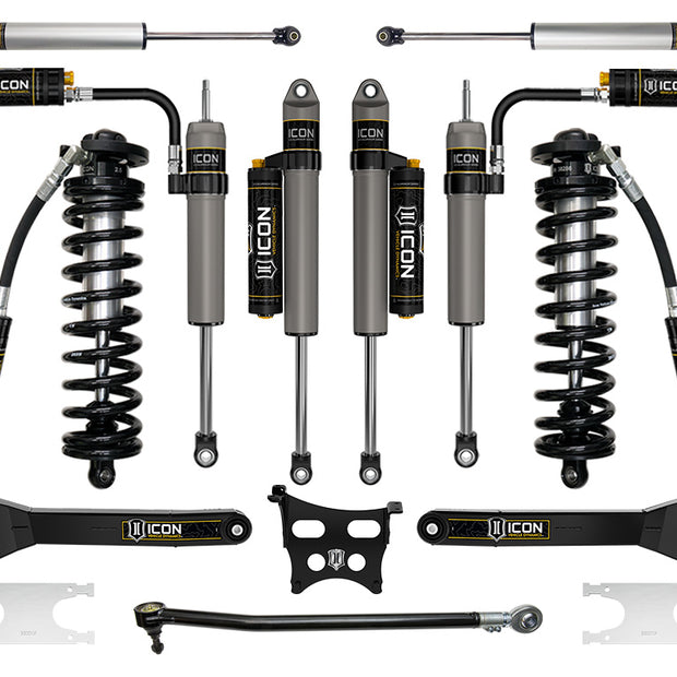 ICON 2023-2025 Ford F-250/F-350 Super Duty 4WD 2.5-3" Lift Stage 5 Coilover Conversion System With Radius Arms