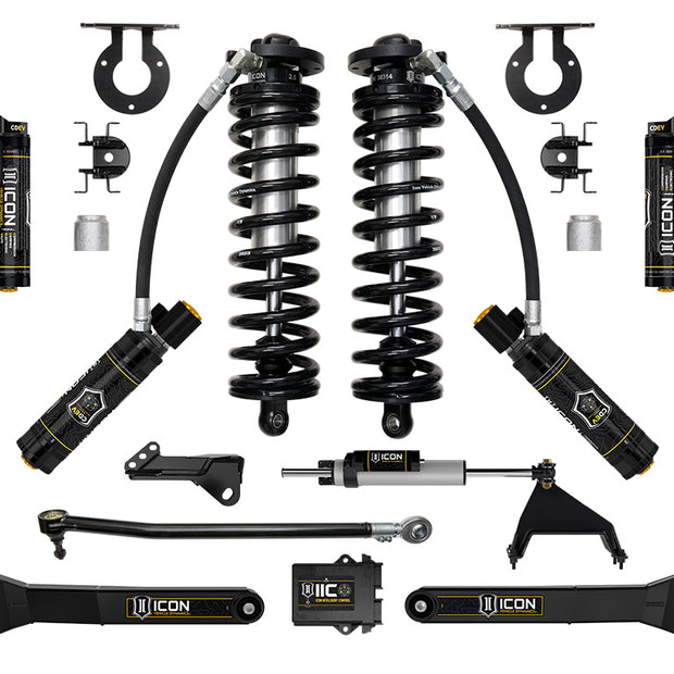 ICON 2023-2025 Ford F-250/F-350 Super Duty 4WD 2.5-3" Lift Stage 6 Coilover Conversion System With Radius Arms