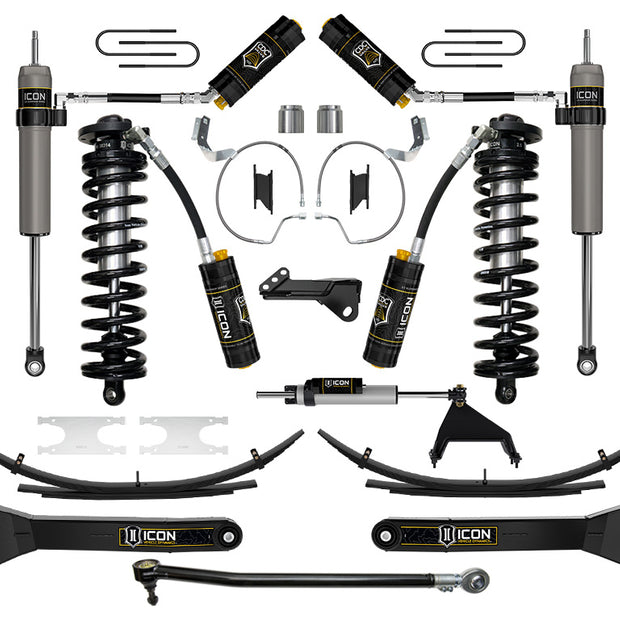 ICON 2023-2025 Ford F-250/F-350 Super Duty 4WD 4-5.5" Lift Stage 7 Coilover Conversion System W/ Radius Arms & Expansion Packs