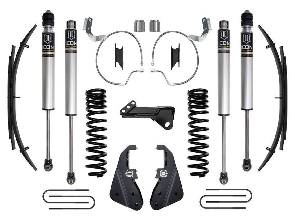 ICON 2023-2025 Ford F-250/F-350 Super Duty 4WD Gas 4.5" Lift Stage 1 Suspension System W/ Expansion Packs