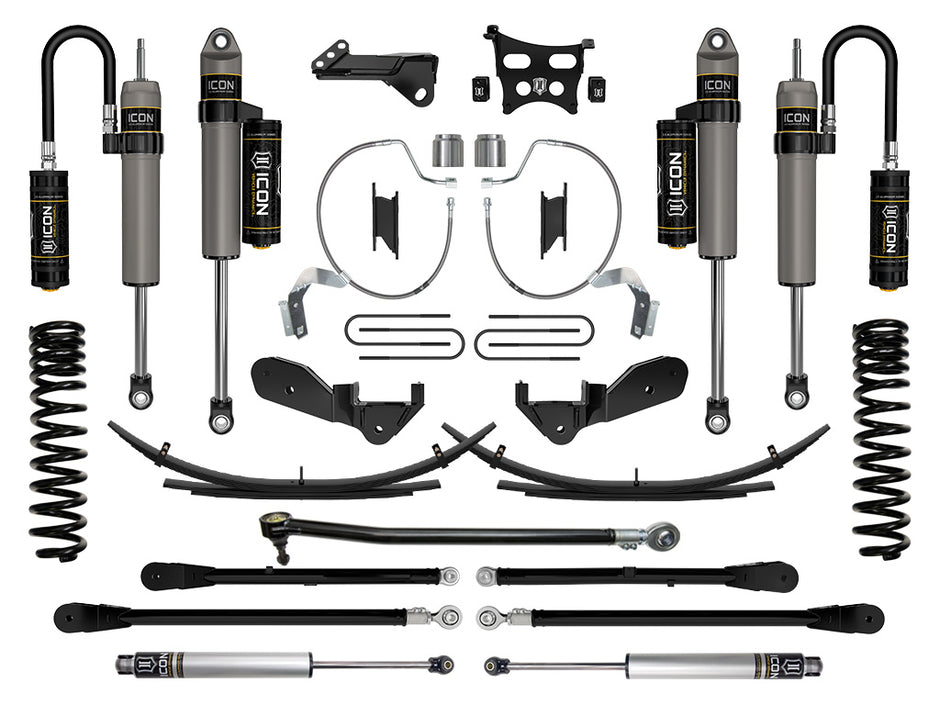 ICON 2023-2025 Ford F-250/F-350 Super Duty 4WD Gas 4.5" Lift Stage 6 Suspension System W/ Expansion Packs