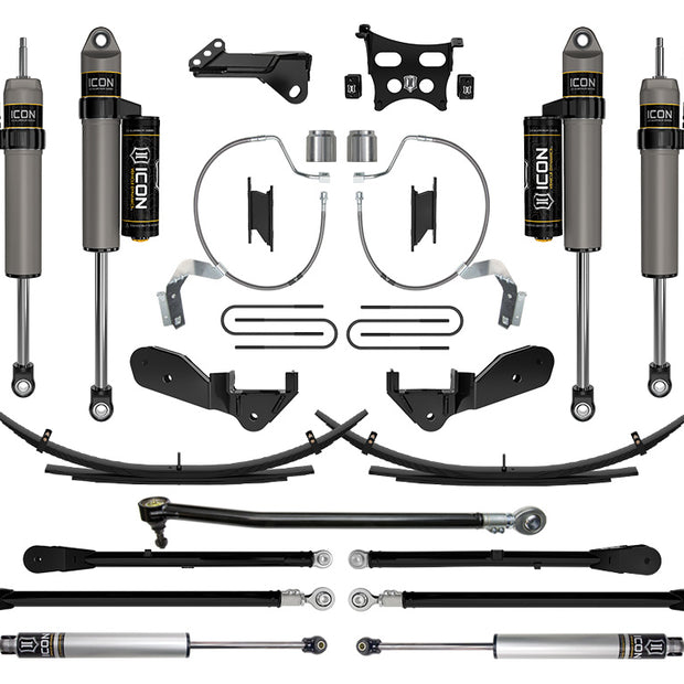 ICON 2023-2025 Ford F-250/F-350 Super Duty 4WD Gas 4.5" Lift Stage 6 Suspension System W/ Expansion Packs