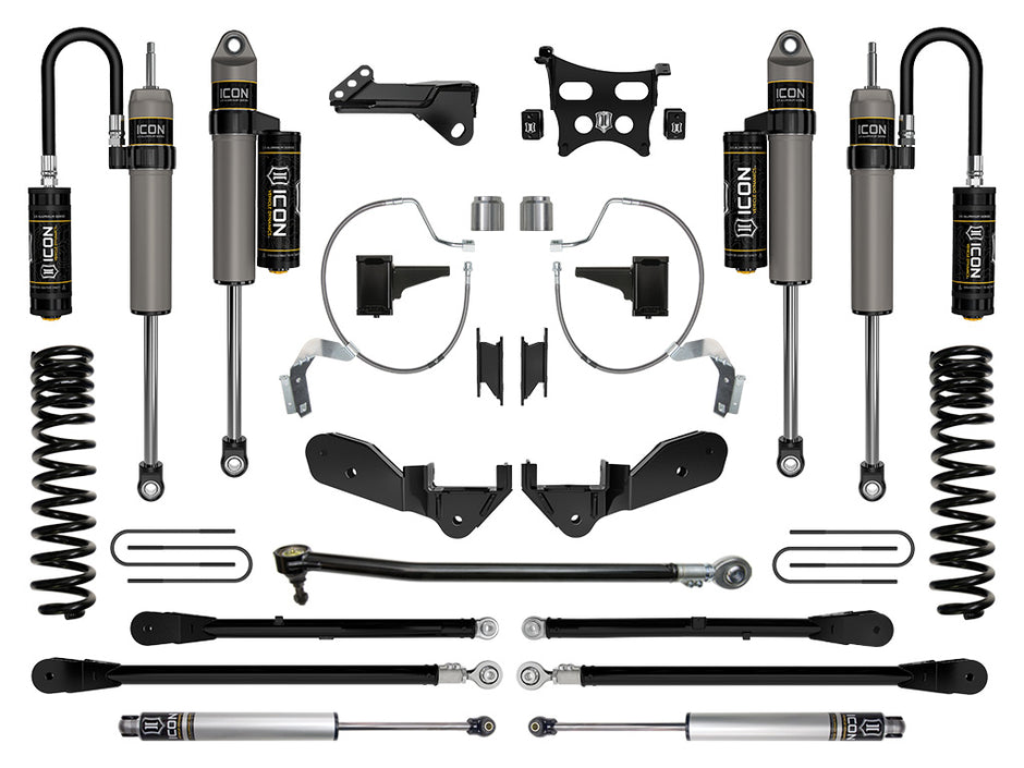 ICON 2023-2025 Ford F-250/F-350 Super Duty 4WD Gas 4.5" Lift Stage 6 Suspension System