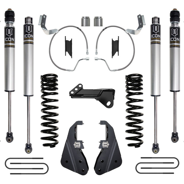 ICON 2023-2025 Ford F-250/F-350 Super Duty 4WD Diesel 4.5" Lift Stage 1 Suspension System W/ Expansion Packs