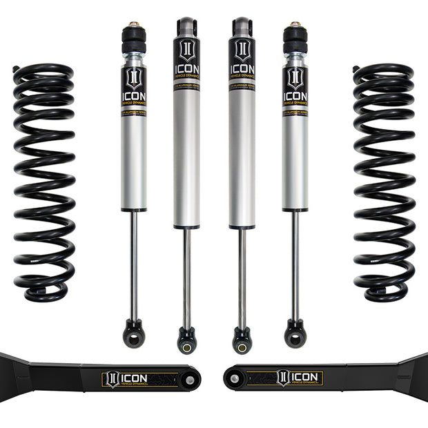 ICON 2023-2025 Ford F-250/F-350 Super Duty 4WD Diesel 2.5" Lift Stage 1 Suspension System W/ Radius Arms
