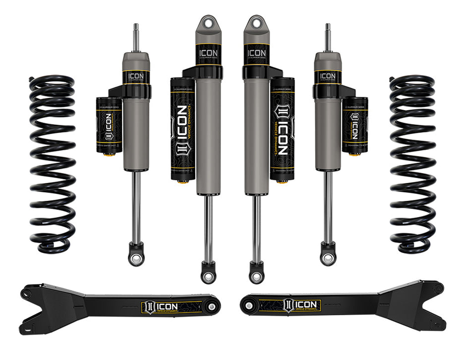 ICON 2023-2025 Ford F-250/F-350 Super Duty 4WD Diesel 2.5" Lift Stage 2 Suspension System W/ Radius Arms