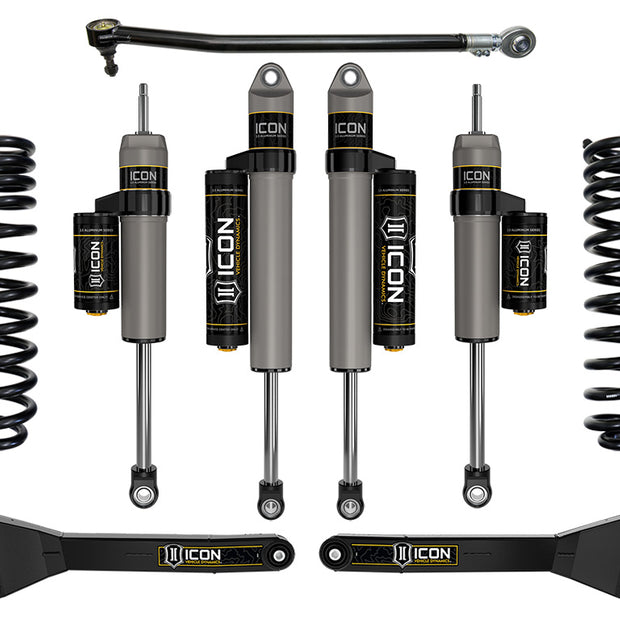 ICON 2023-2025 Ford F-250/F-350 Super Duty 4WD Diesel 2.5" Lift Stage 3 Suspension System W/ Radius Arms