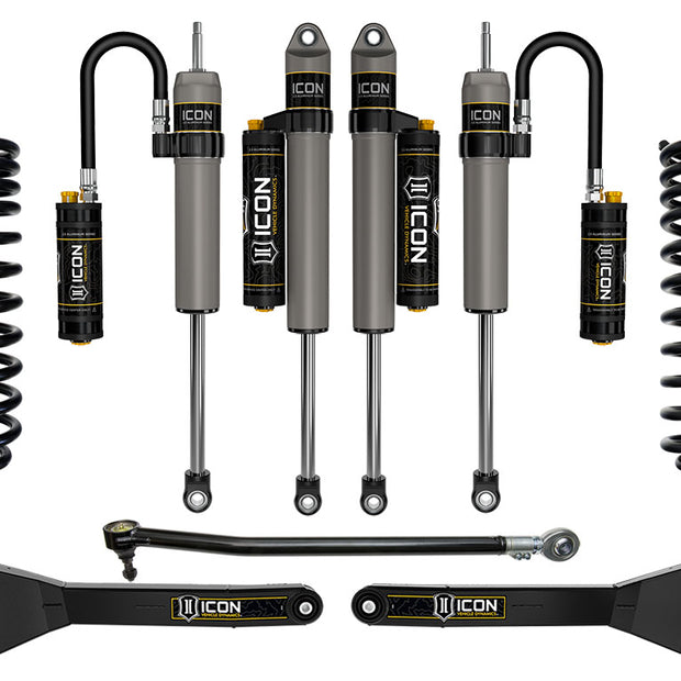 ICON 2023-2025 Ford F-250/F-350 Super Duty 4WD Diesel 2.5" Lift Stage 4 Suspension System W/ Radius Arms