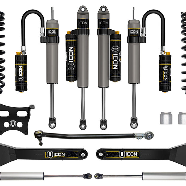 ICON 2023-2025 Ford F-250/F-350 Super Duty 4WD Diesel 2.5" Lift Stage 5 Suspension System W/ Radius Arms