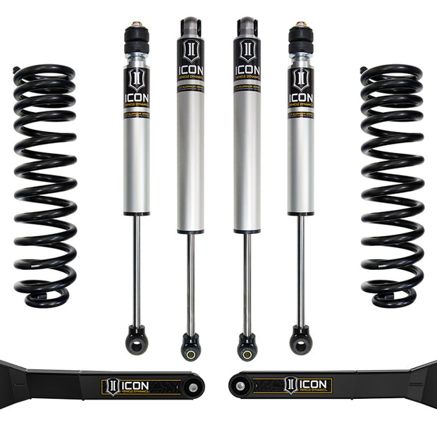 ICON 2023-2025 Ford F-250/F-350 Super Duty 4WD Gas 2.5" Lift Stage 1 Suspension System W/ Radius Arms