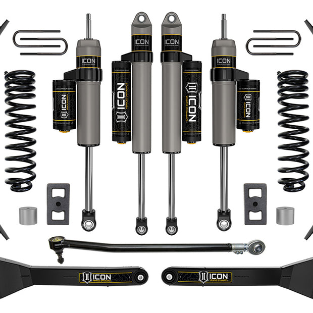 ICON 2023-2025 Ford F-250/F-350 Super Duty 4WD Gas 2.5" Lift Stage 3 Suspension System W/ Radius Arms And Expansion Packs