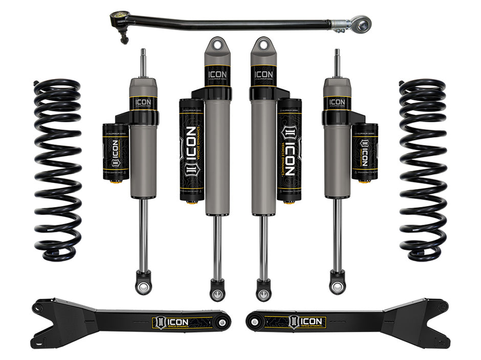 ICON 2023-2025 Ford F-250/F-350 Super Duty 4WD Gas 2.5" Lift Stage 3 Suspension System W/ Radius Arms