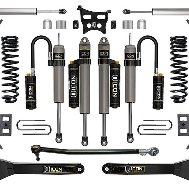 ICON 2023-2025 Ford F-250/F-350 Super Duty 4WD Gas 2.5" Lift Stage 5 Suspension System W/ Radius Arms And Expansion Packs