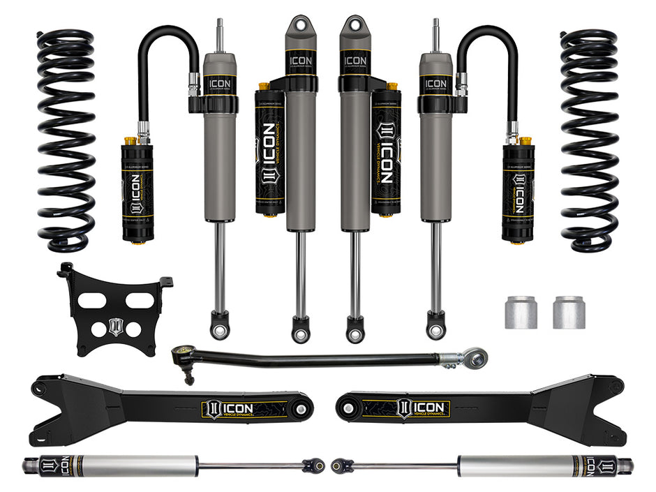 ICON 2023-2025 Ford F-250/F-350 Super Duty 4WD Gas 2.5" Lift Stage 5 Suspension System W/ Radius Arms