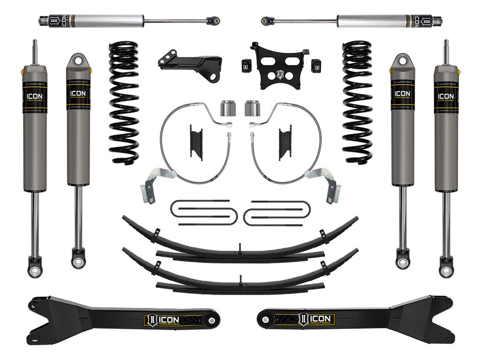 ICON 2023-2025 Ford F-250/F-350 Super Duty 4WD Diesel 4.5" Lift Stage 3 Suspension System W/ Radius Arms & Expansion Packs