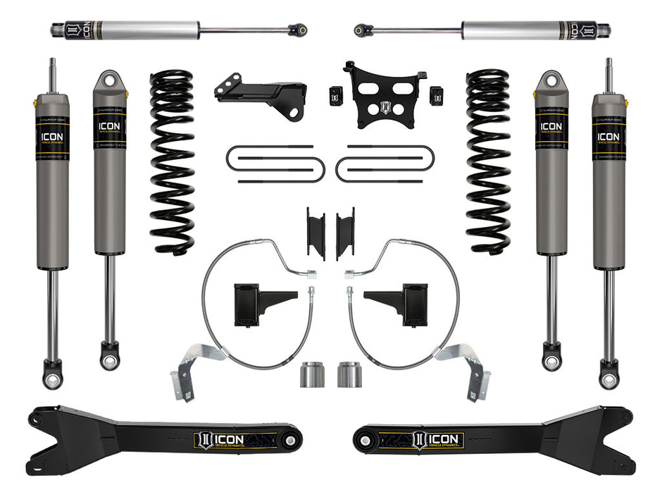 ICON 2023-2025 Ford F-250/F-350 Super Duty 4WD Diesel 4.5" Lift Stage 3 Suspension System W/ Radius Arms