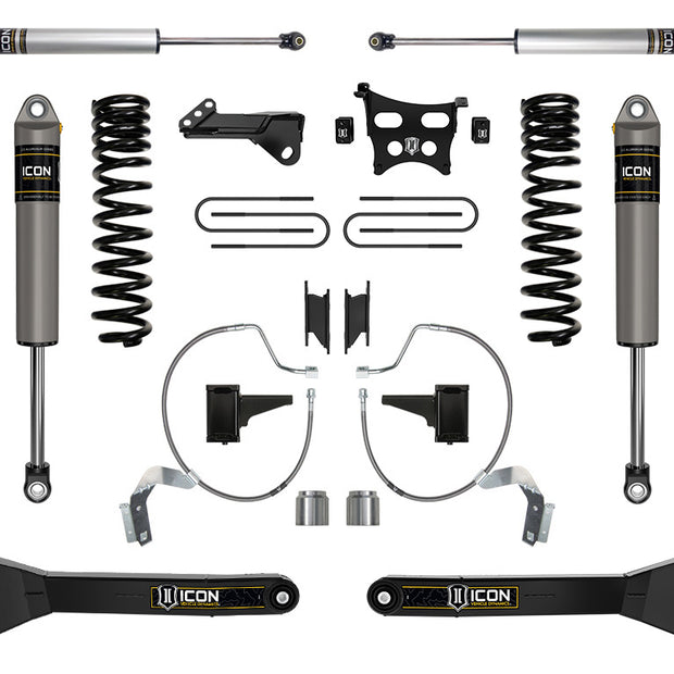 ICON 2023-2025 Ford F-250/F-350 Super Duty 4WD Diesel 4.5" Lift Stage 3 Suspension System W/ Radius Arms