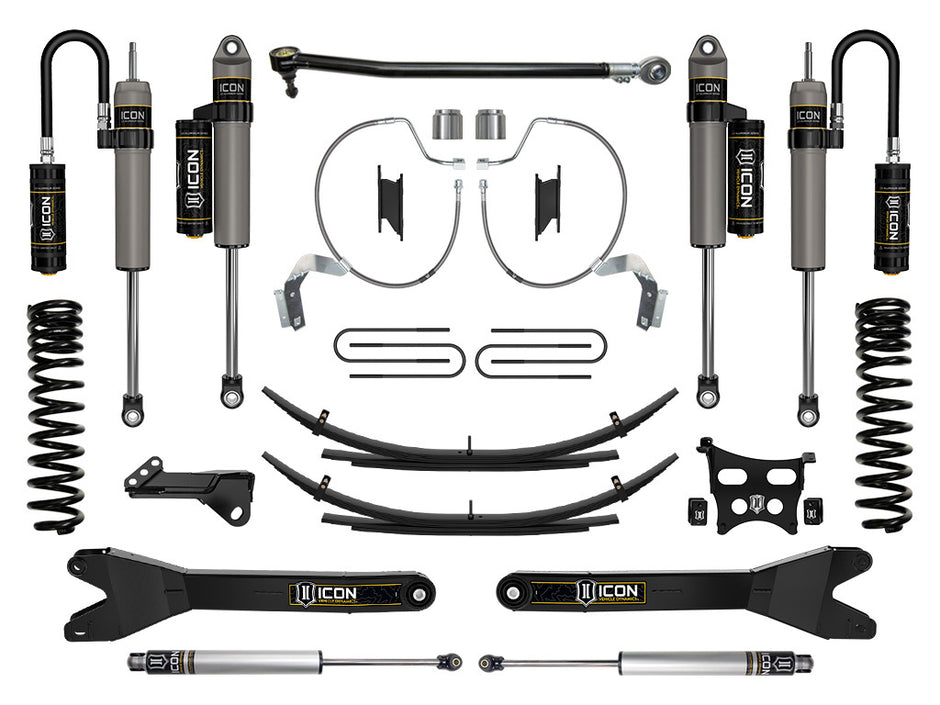 ICON 2023-2025 Ford F-250/F-350 Super Duty 4WD Diesel 4.5" Lift Stage 4 Suspension System W/ Radius Arms & Expansion Packs
