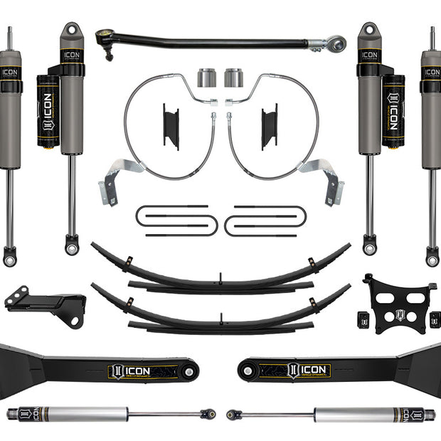 ICON 2023-2025 Ford F-250/F-350 Super Duty 4WD Diesel 4.5" Lift Stage 4 Suspension System W/ Radius Arms & Expansion Packs