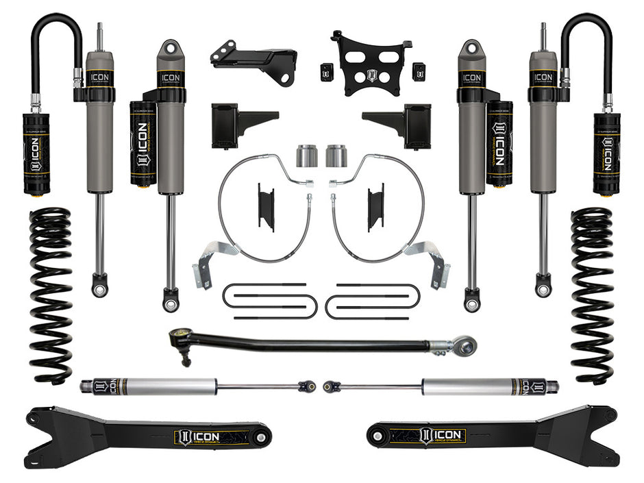 ICON 2023-2025 Ford F-250/F-350 Super Duty 4WD Diesel 4.5" Lift Stage 4 Suspension System W/ Radius Arms