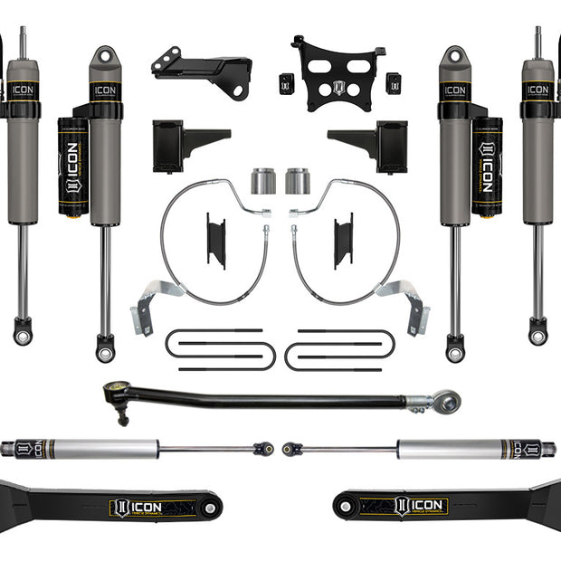 ICON 2023-2025 Ford F-250/F-350 Super Duty 4WD Diesel 4.5" Lift Stage 4 Suspension System W/ Radius Arms