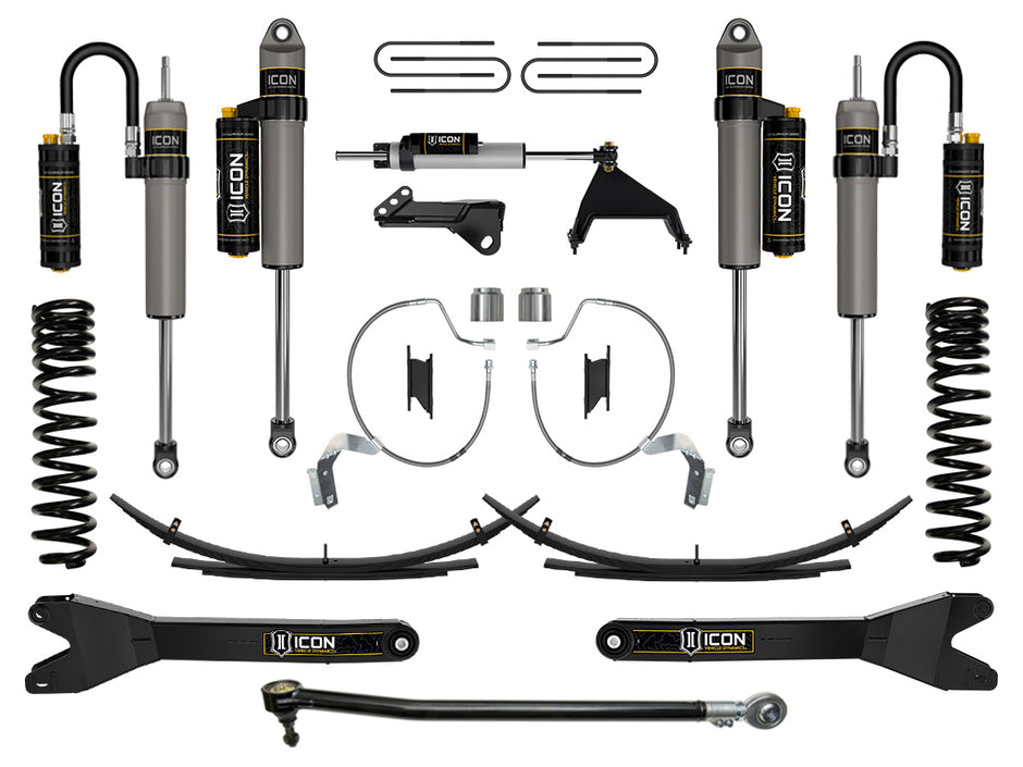 ICON 2023-2025 Ford F-250/F-350 Super Duty 4WD Diesel 4.5" Lift Stage 5 Suspension System W/ Radius Arms & Expansion Packs
