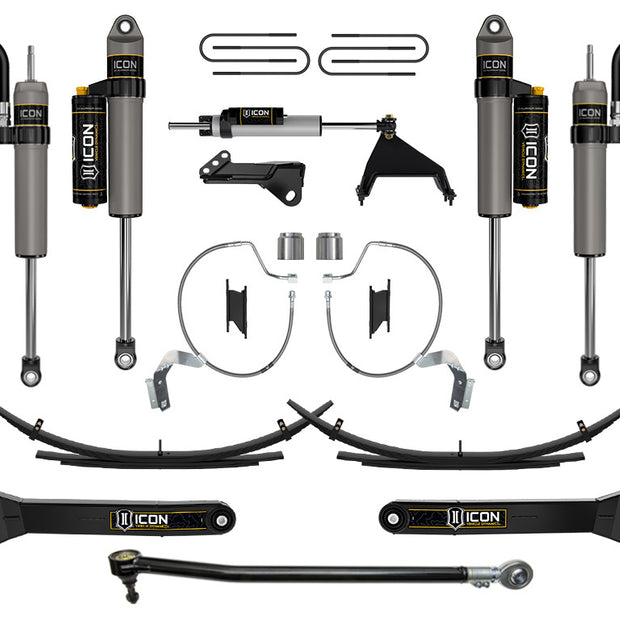 ICON 2023-2025 Ford F-250/F-350 Super Duty 4WD Diesel 4.5" Lift Stage 5 Suspension System W/ Radius Arms & Expansion Packs