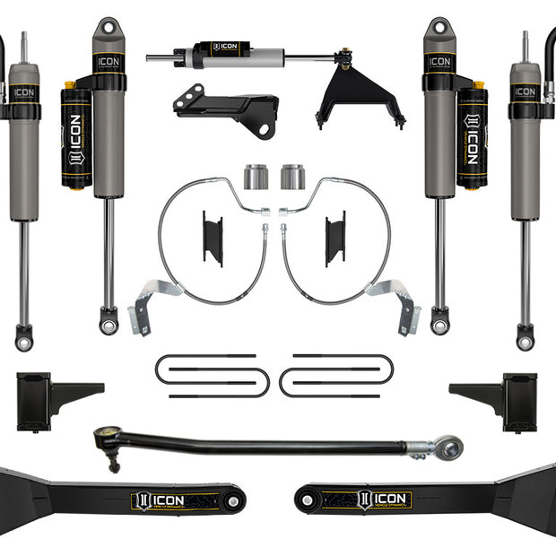 ICON 2023-2025 Ford F-250/F-350 Super Duty 4WD Diesel 4.5" Lift Stage 5 Suspension System W/ Radius Arms