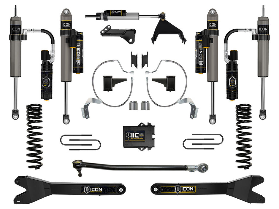 ICON 2023-2025 Ford F-250/F-350 Super Duty 4WD Diesel 4.5" Lift Stage 8 Suspension System W/ Radius Arms